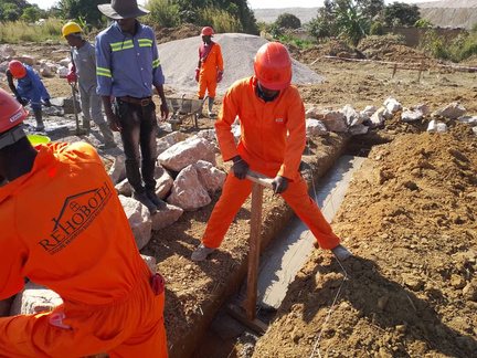 Équipe sur un chantier